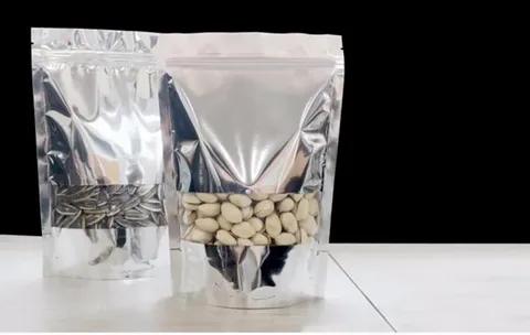 تصویر 1 از پاکت ایستاده زیپ دار پنجره مستطیل + مقاوم و با کیفیت